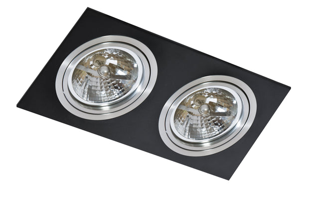 Spot Siro 2 Negru / Aluminiu, AZ0772
