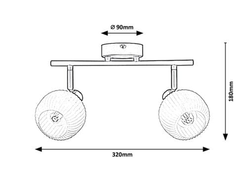 Spot Soraya 3967 Verde / Alb (2)