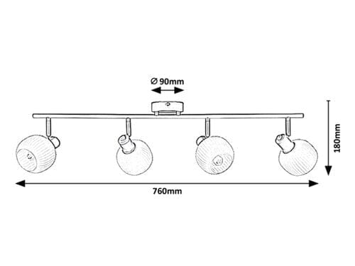 Spot Soraya 3969 Verde / Alb (2)