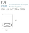 Maxlight Spot Tub C0156 Alb