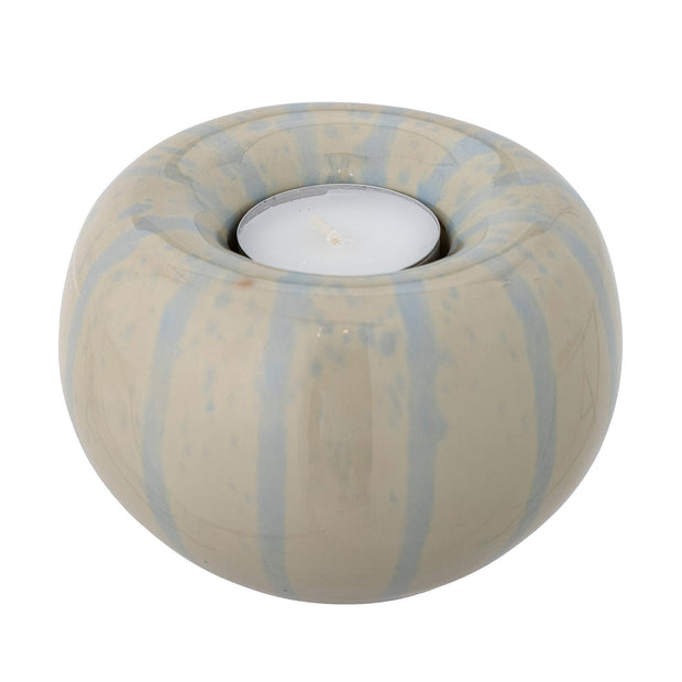 Suport lumanare din ceramica, Agate Galben, Ø11xH7,5 cm (1)