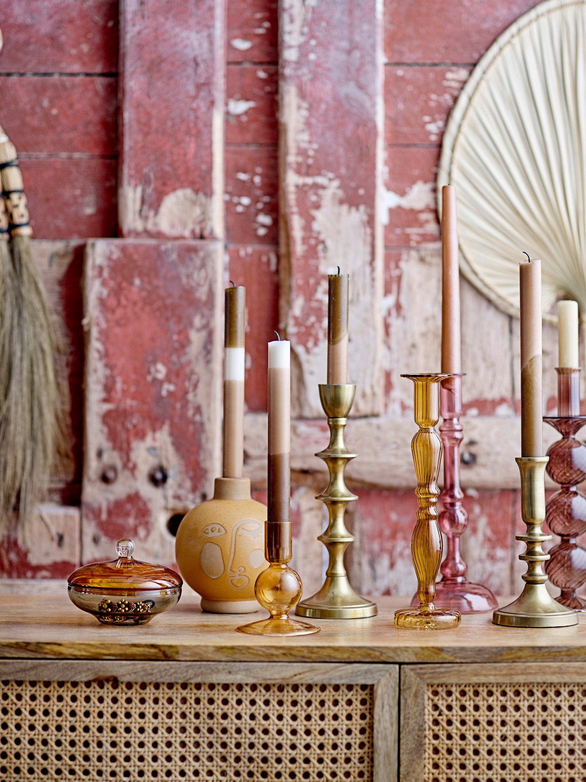 Suport lumanare din ceramica, Jilian Maro, Ø12,5xH15 cm (1)