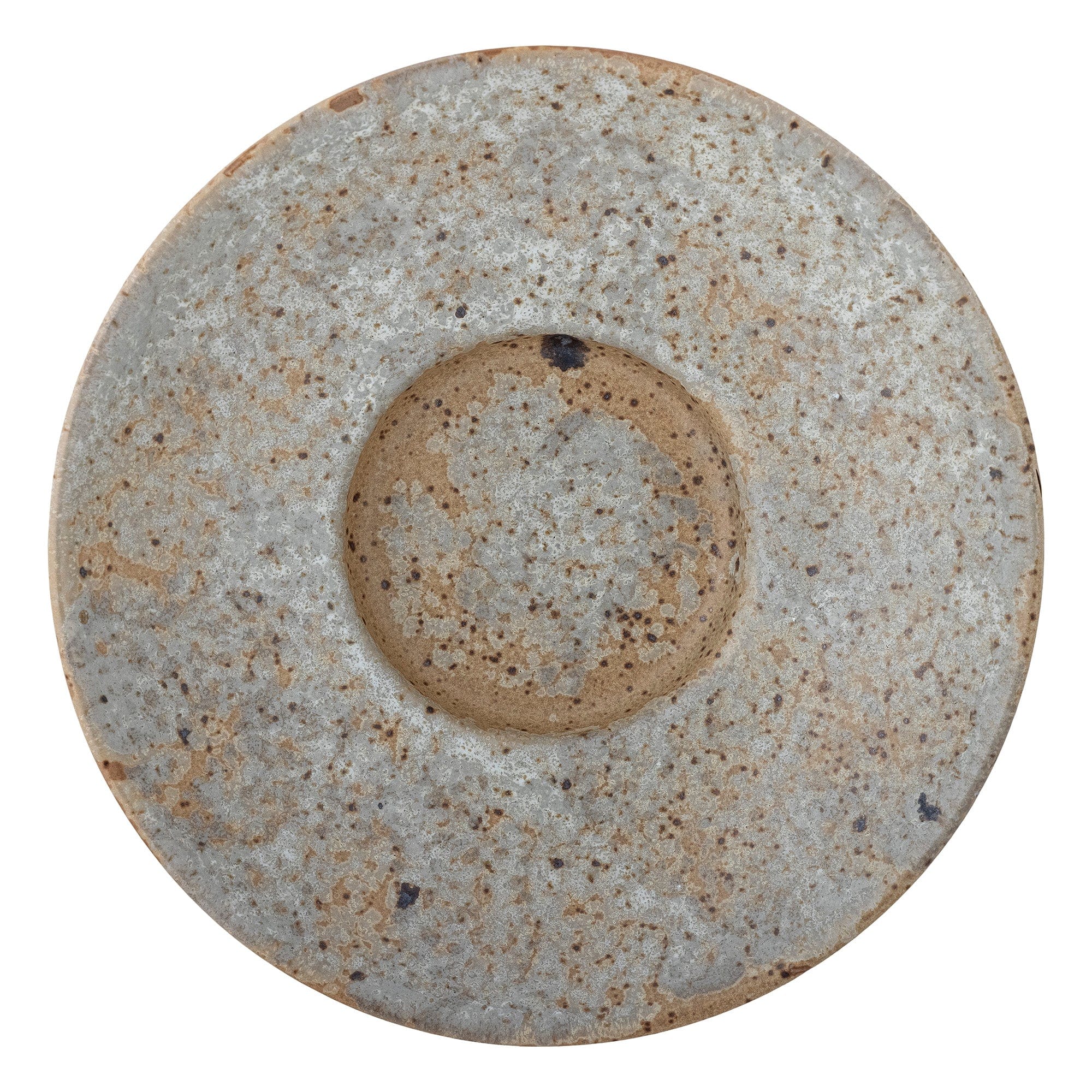 Suport lumanare din ceramica, Luuk Gri, Ø20,5xH4,5 cm (1)