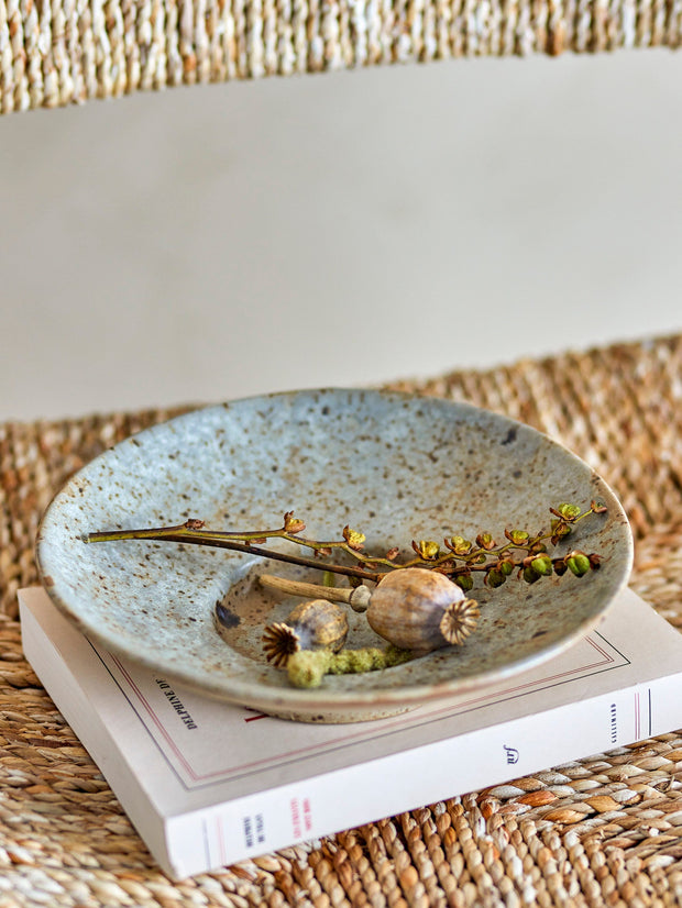 Suport lumanare din ceramica, Luuk Gri, Ø20,5xH4,5 cm (5)