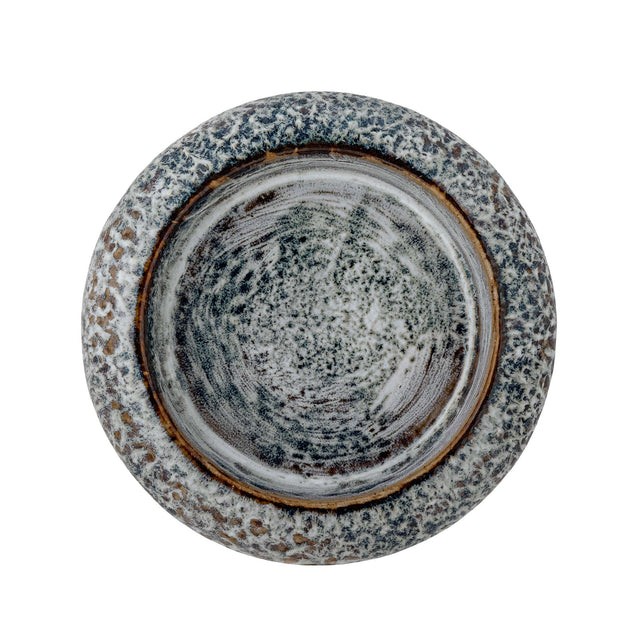 Suport lumanare din ceramica, Oshin Gri, Ø11,5xH3 cm (2)