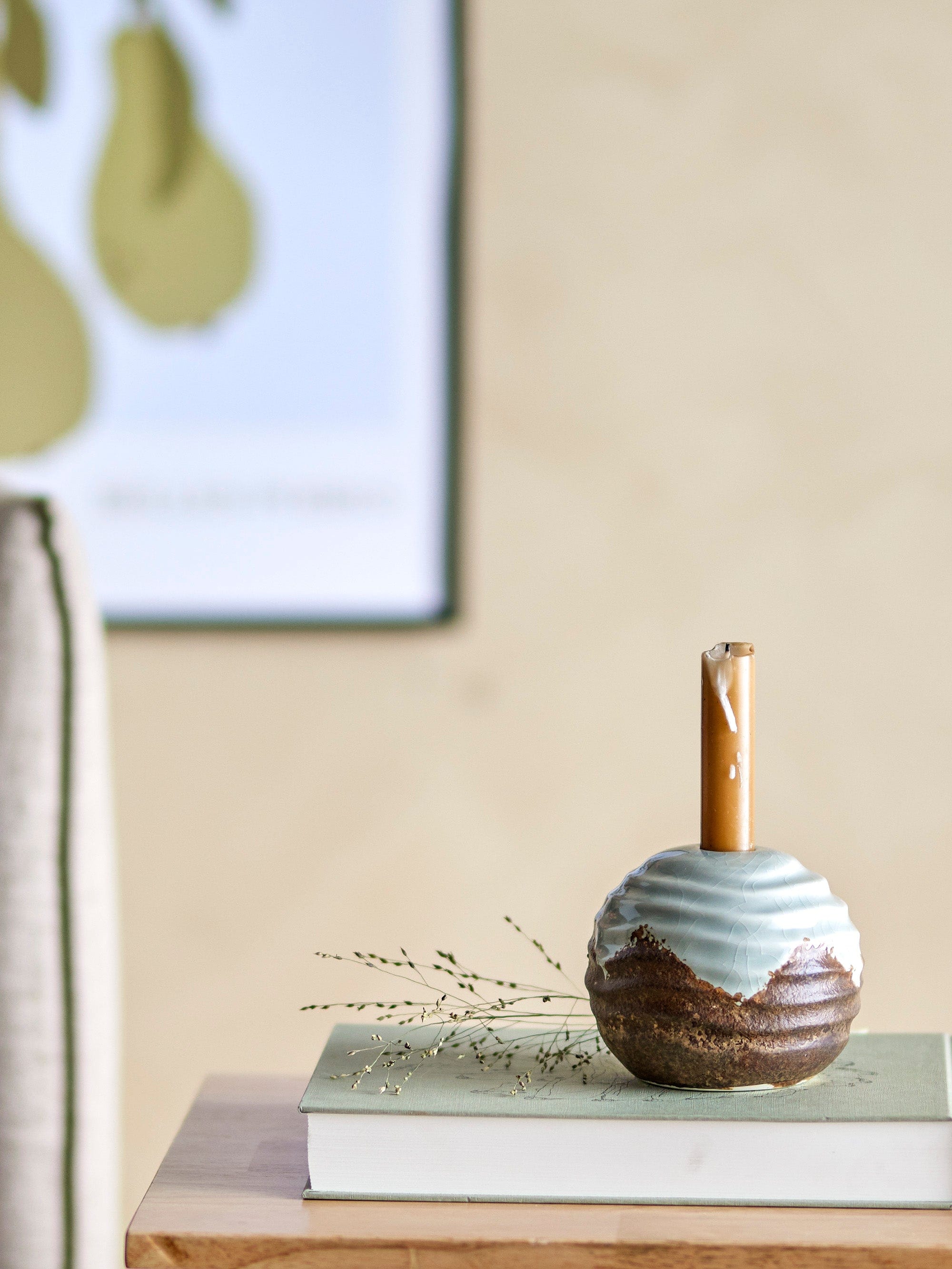 Suport lumanare din ceramica, Paula Maro, Ø12xH10 cm (3)