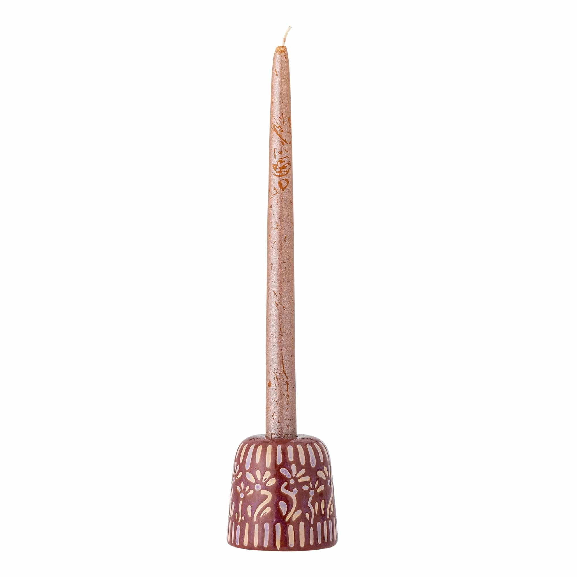 Suport lumanare din ceramica, Samsin Violet, Ø7,5xH7,5 cm (1)