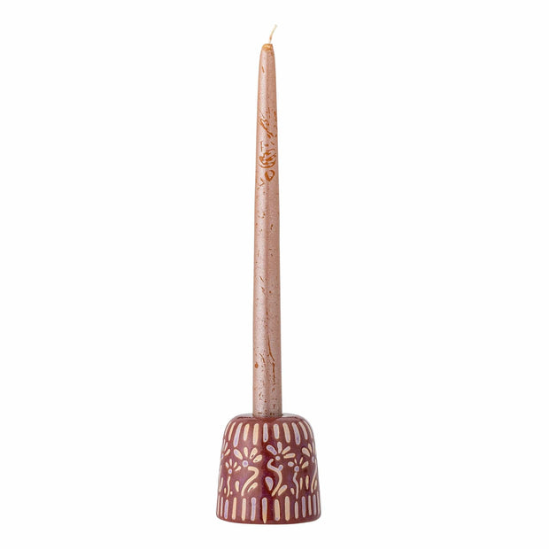 Suport lumanare din ceramica, Samsin Violet, Ø7,5xH7,5 cm (1)