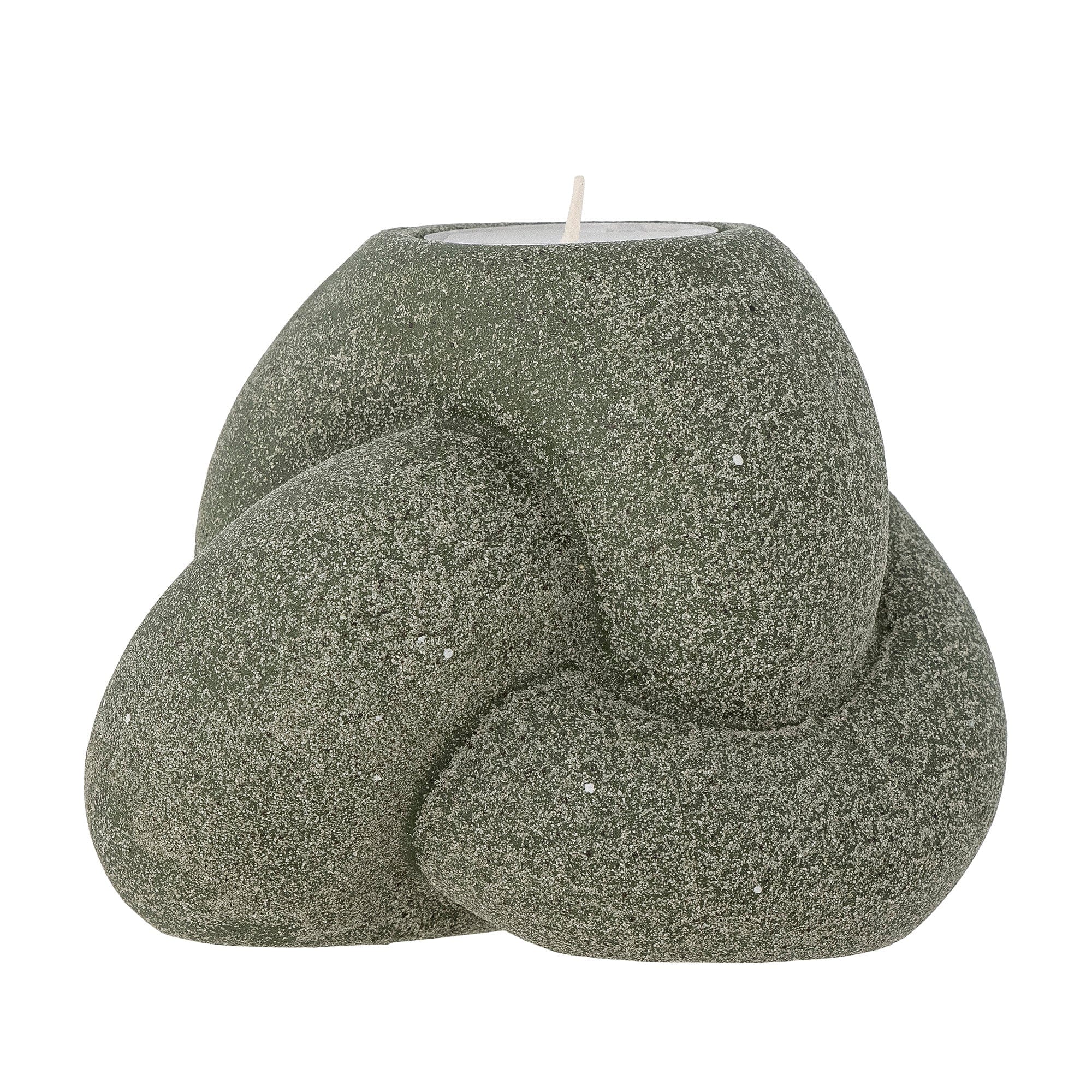 Suport lumanare din ceramica, Tangle Verde, Ø12xH10 cm (3)