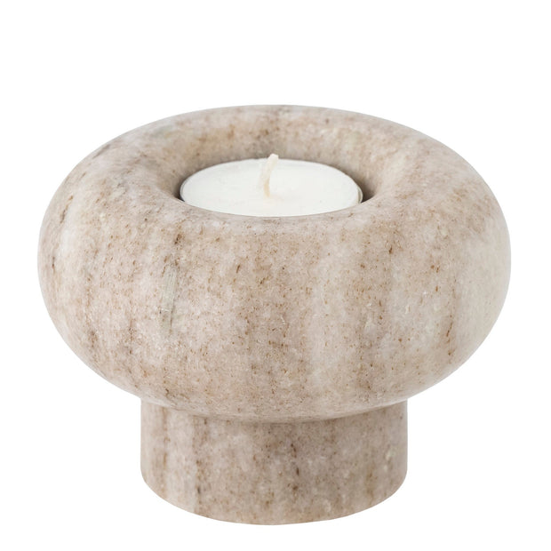 Suport lumanare din marmura, Isabea Natural, Ø10xH7,5 cm (1)