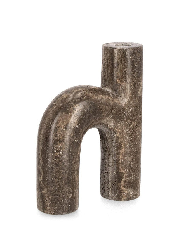 Suport lumanare din marmura Tikar Maro, L15xl3,75xH20 cm