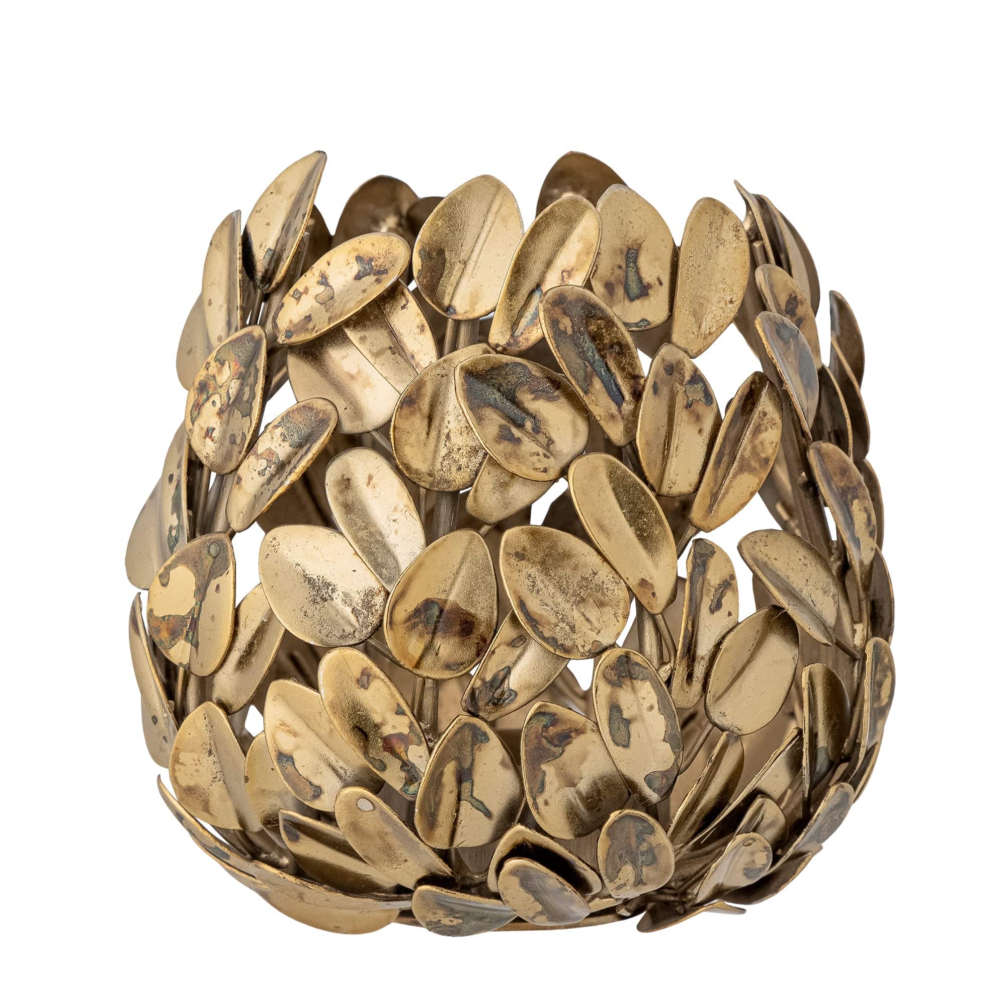 Suport lumanare din metal, Cherina Alama, Ø11xH10 cm