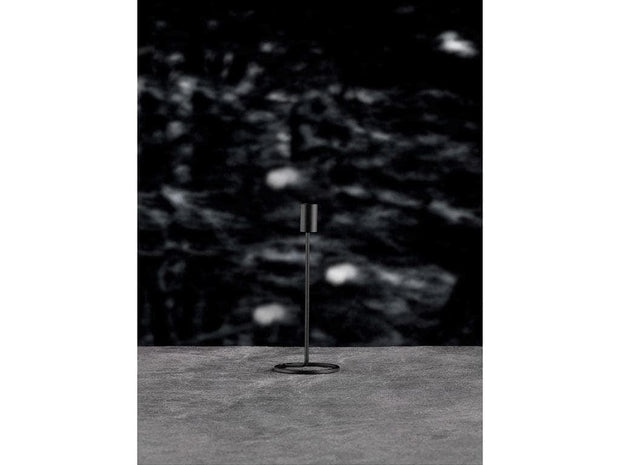 BFSummer Suport lumanare din metal Irony 341419 Negru, Ø10xH23,5 cm, Villa Collection