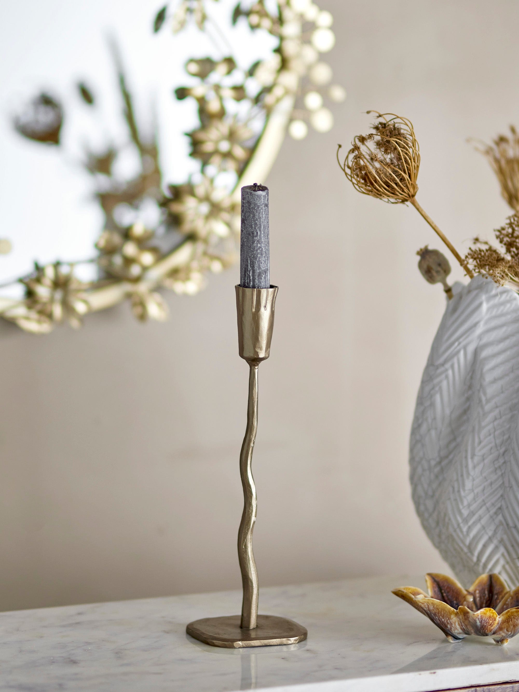 Suport lumanare din metal, Kayla Alama, Ø7xH26 cm (2)
