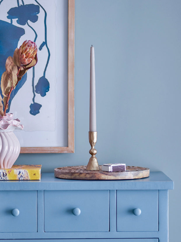 Suport lumanare din metal, Mitzi Auriu, Ø4,5xH12 cm (2)