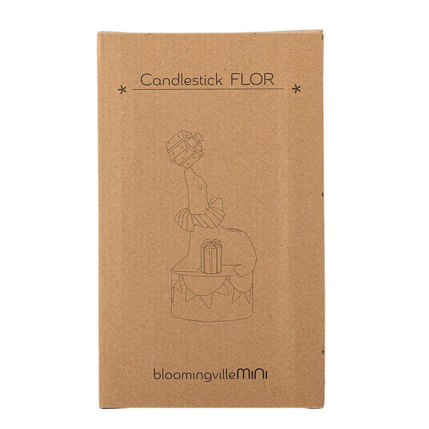 Suport lumanare din polirasina, Flor Galben, Ø10xH19 cm (2)