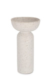 Suport lumanare din portelan Kumi Alb, Ø11,2xH22,5 cm