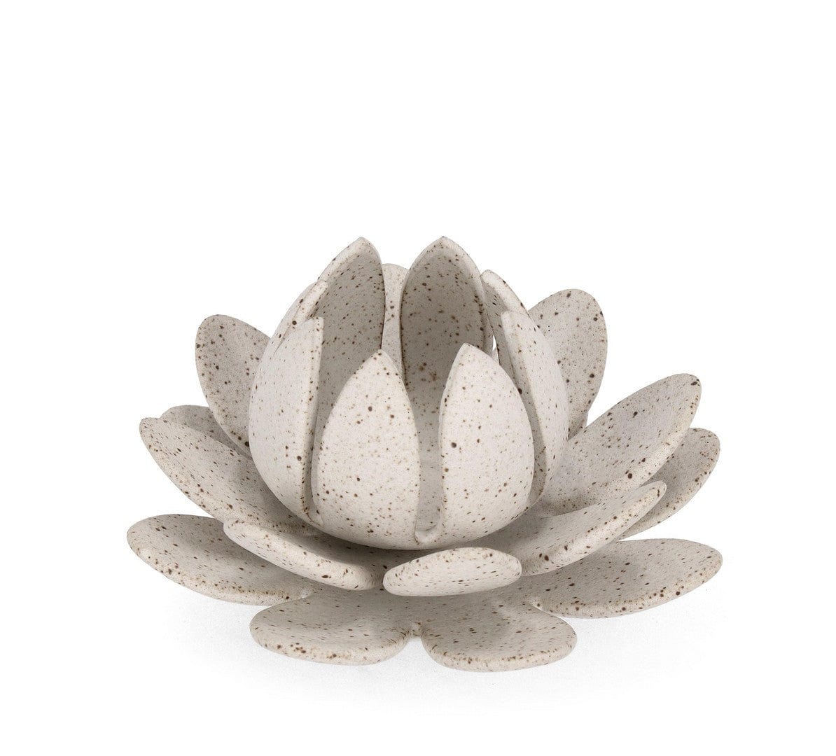 Suport lumanare din portelan Kumi Alb, Ø14xH6,5 cm