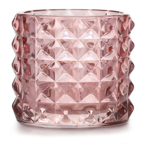 Decoking Suport lumanare din sticla, Malaga L Roz, Ø9,5xH8,8 cm