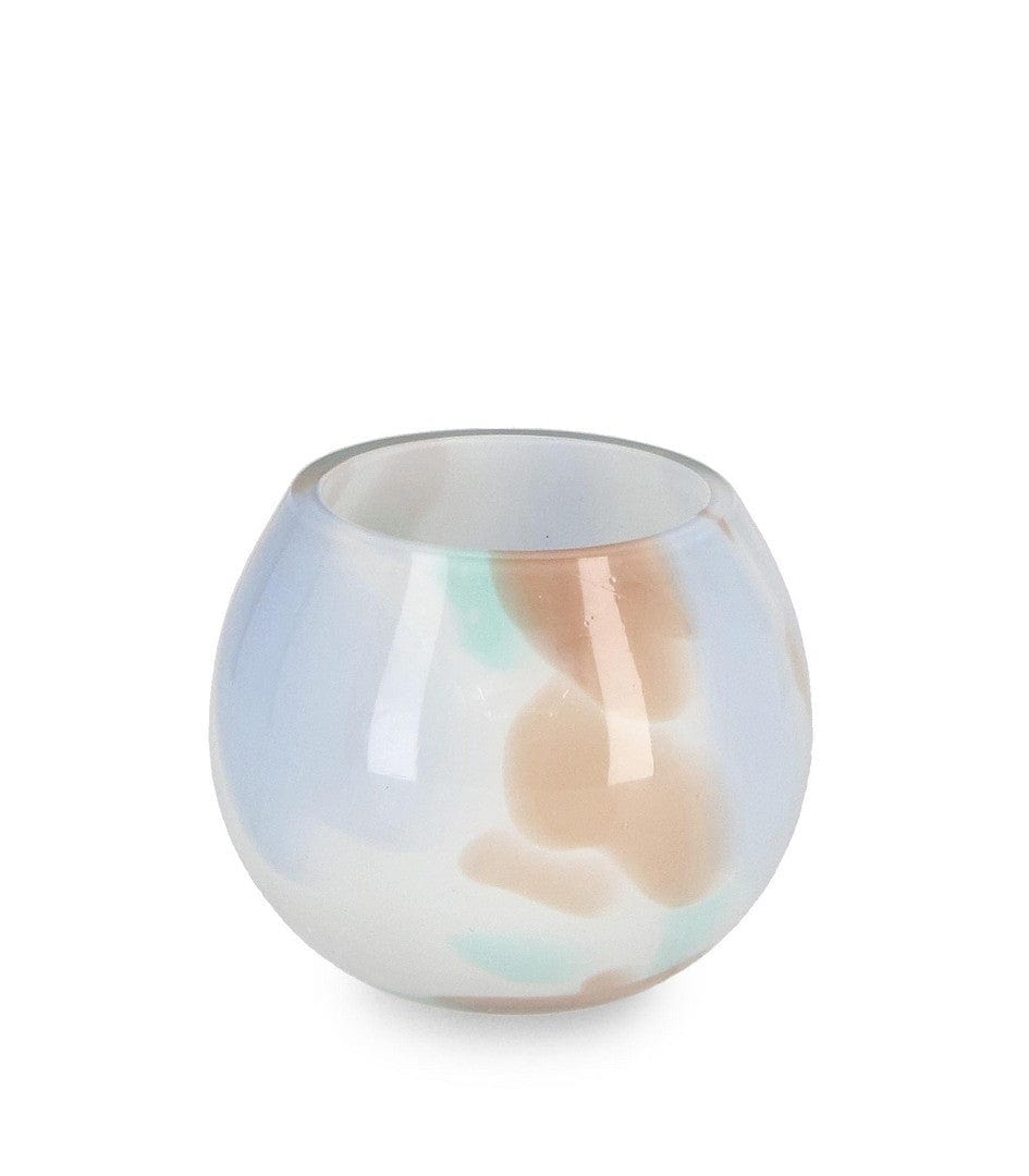 Suport lumanare din sticla Matara Multicolor, Ø11,5xH9,5 cm