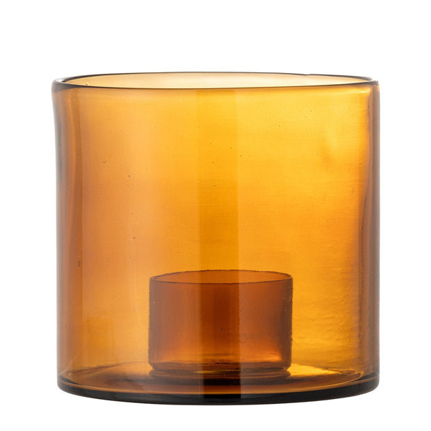 Suport lumanare din sticla reciclata, Kahlah Maro, Ø19xH18 cm