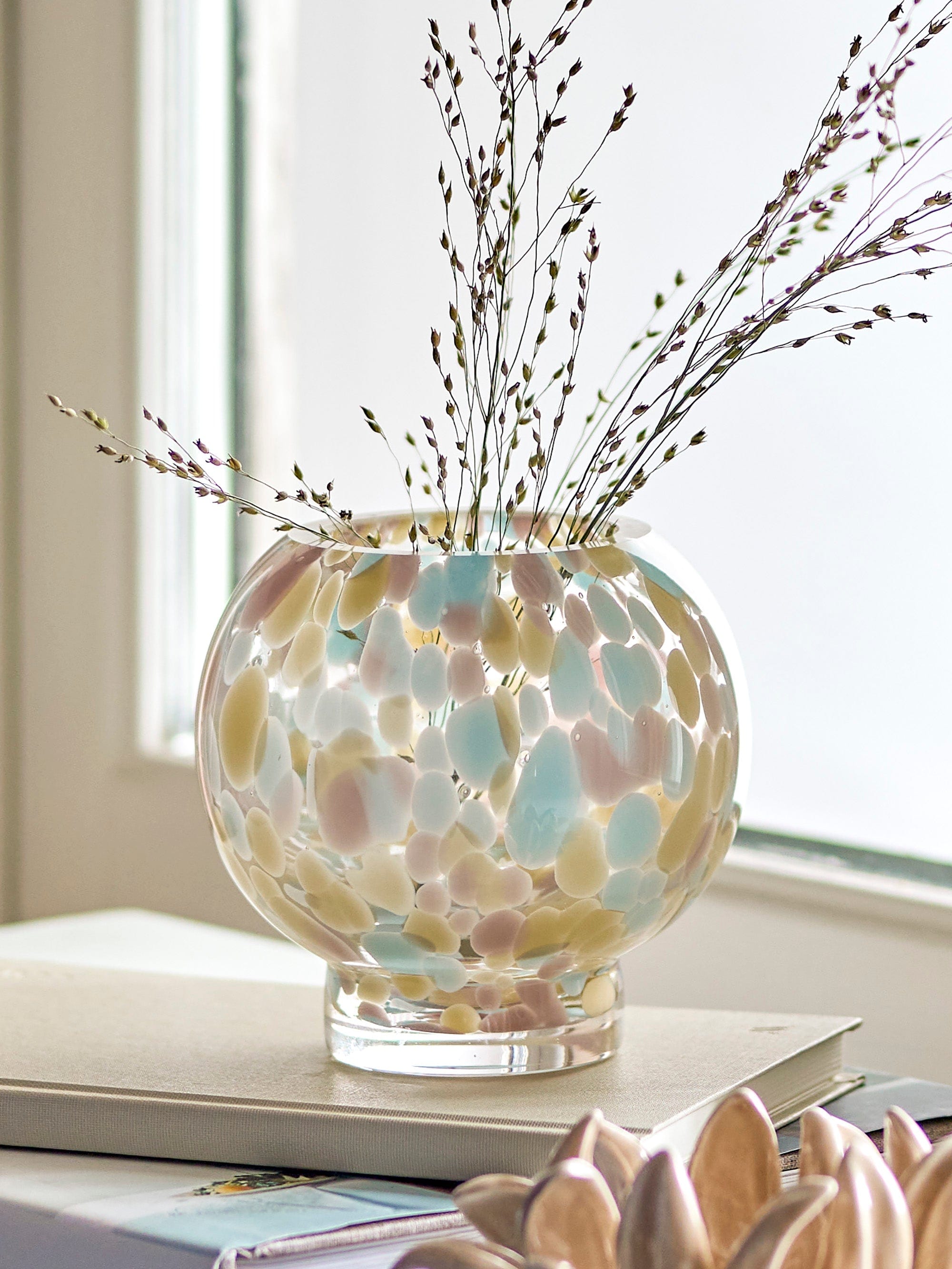 Suport lumanare din sticla, Selina Roz, Ø10,5xH10,5 cm (3)