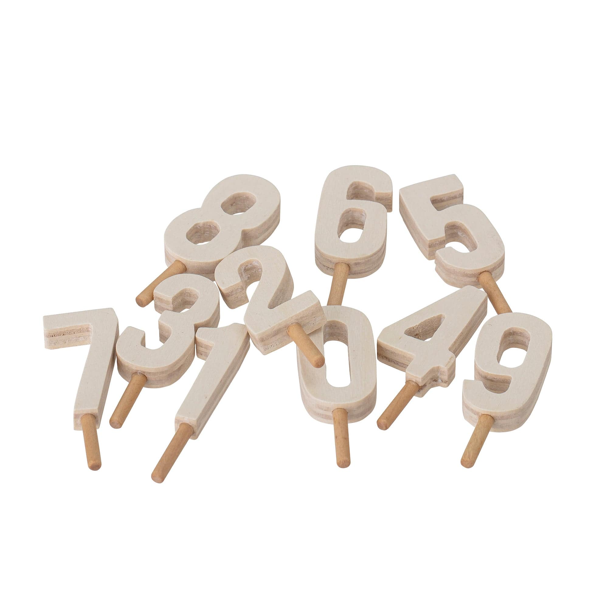 Suport lumanari pentru aniversare din lemn, Alfi Maro, L39xl5xH8,5 cm (5)