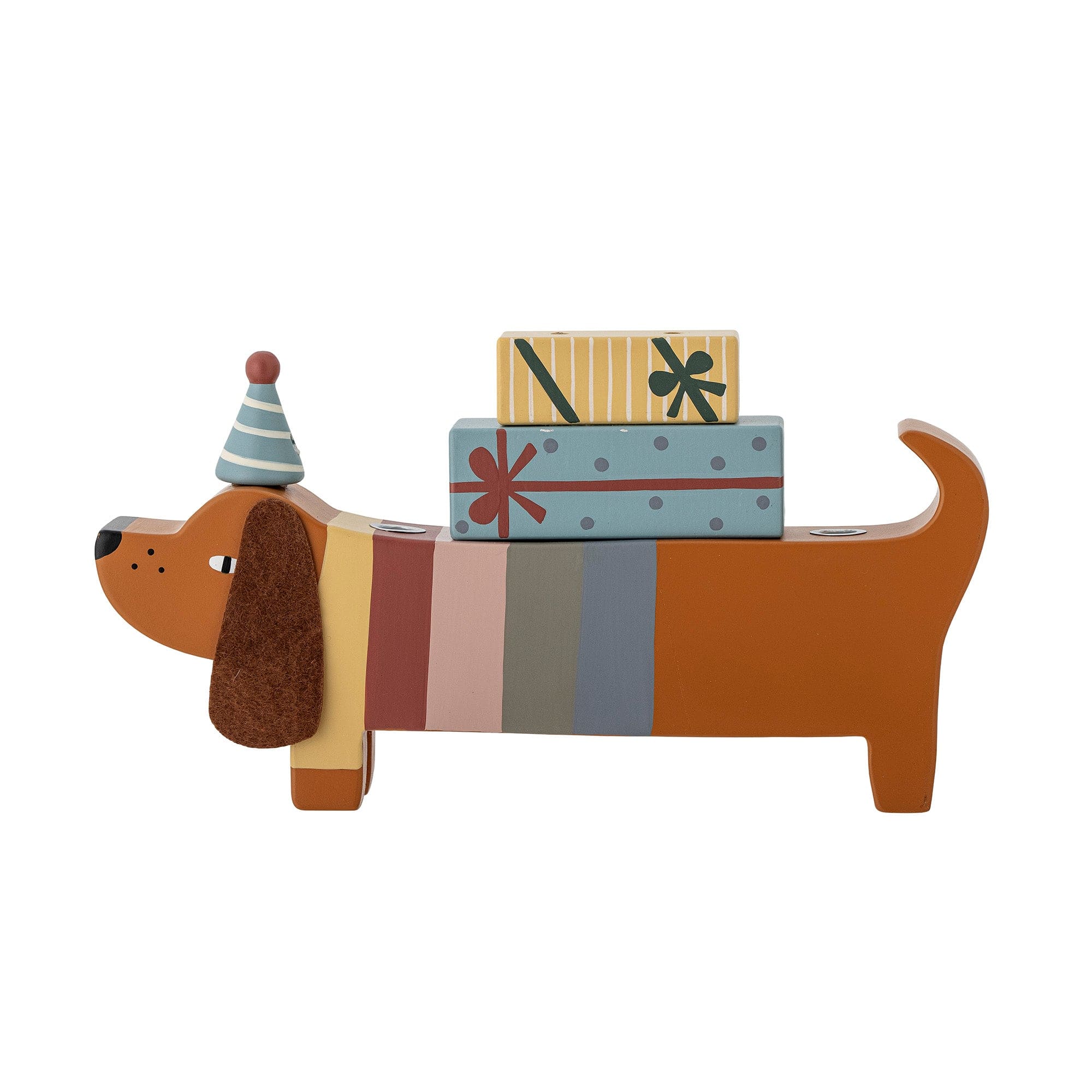 Suport lumanari pentru aniversare din lemn si MDF, Charlie Maro, L28xl5xH14 cm (3)