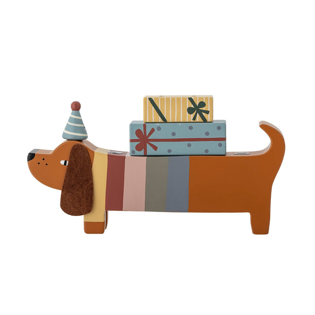 Suport lumanari pentru aniversare din lemn si MDF, Charlie Maro, L28xl5xH14 cm (3)