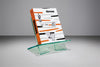 Suport pentru carti, Taschen Bookstand Display Crystal, Size M Verde, L25xl17xH27 cm (1)