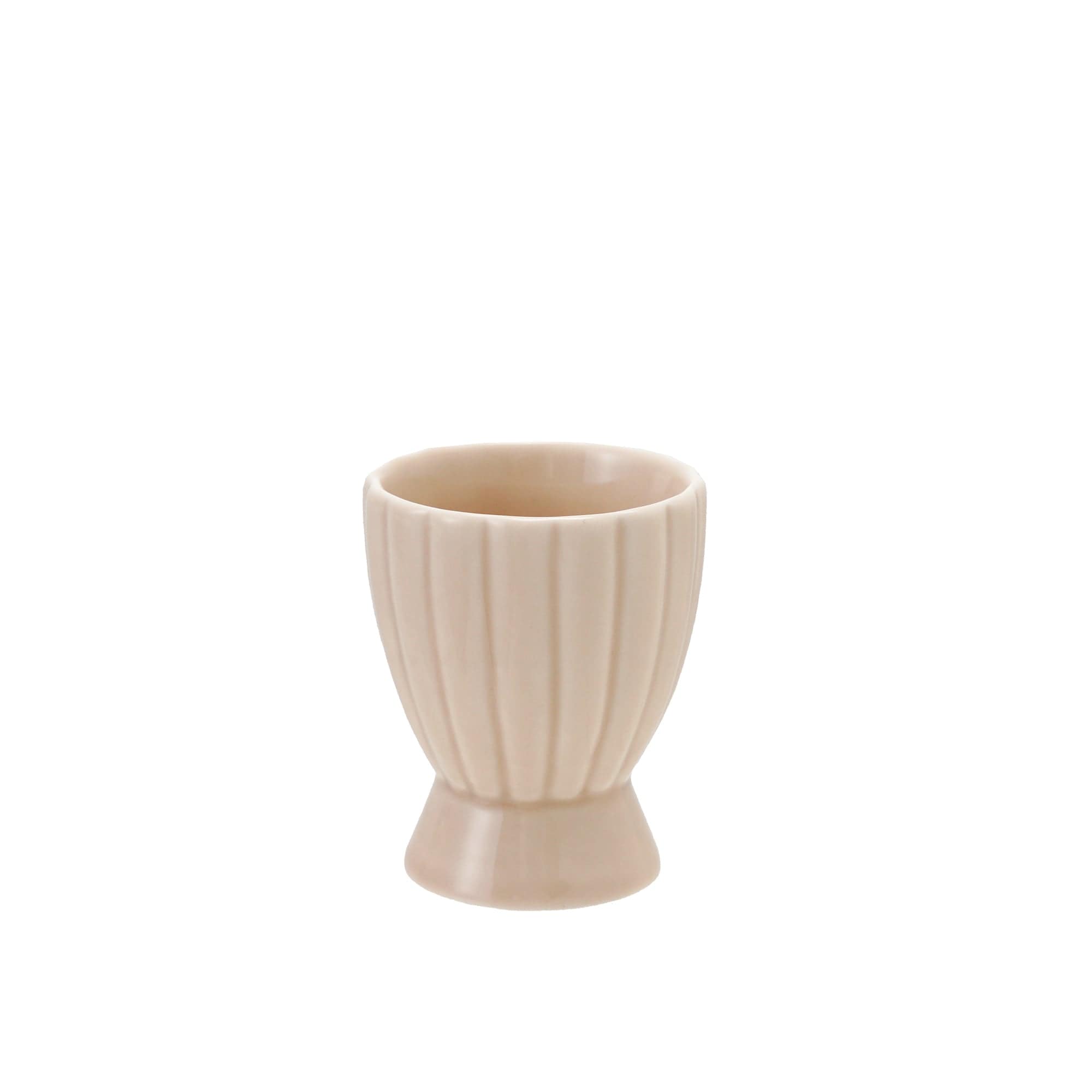 Bloomingville Suport pentru ou din ceramica, Latina Natural, Ø4,5xH6 cm