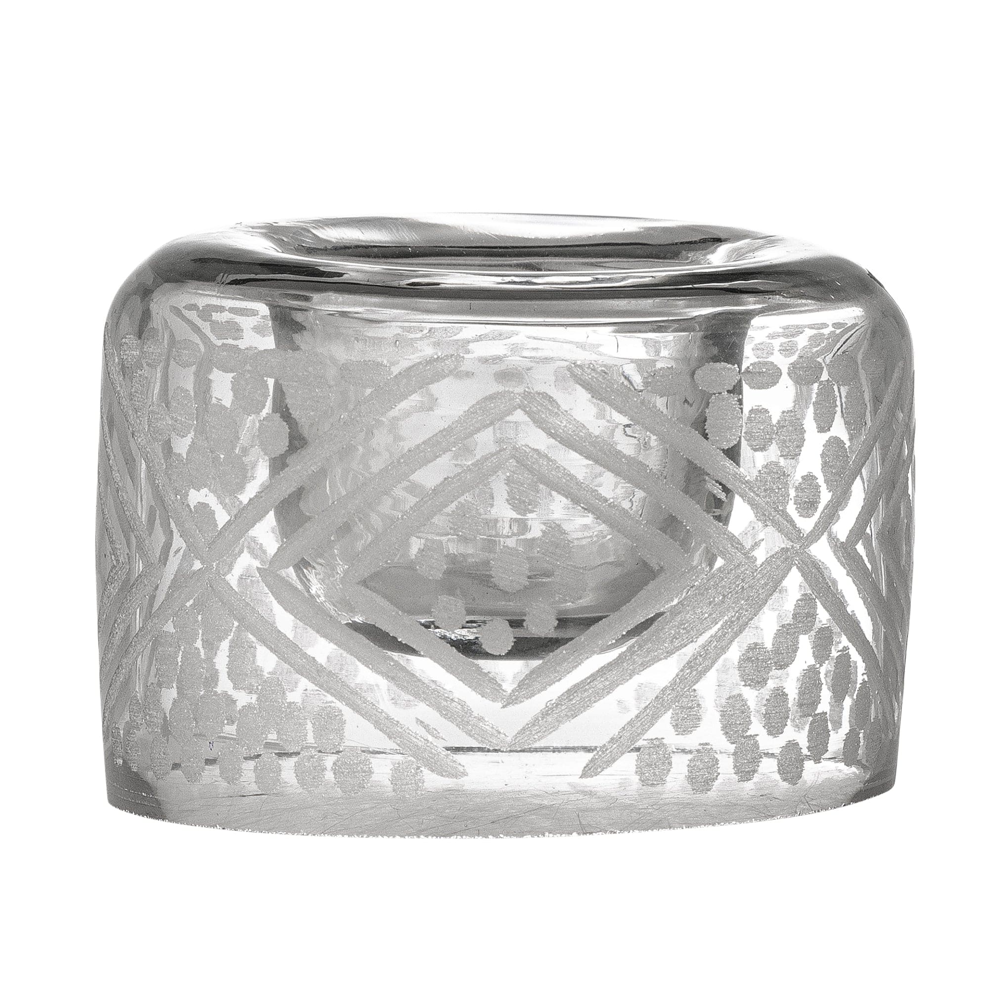 Bloomingville Suport pentru ou din sticla, Kiyomi Transparent, Ø8xH5,5 cm