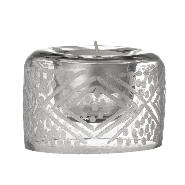 Bloomingville Suport pentru ou din sticla, Kiyomi Transparent, Ø8xH5,5 cm