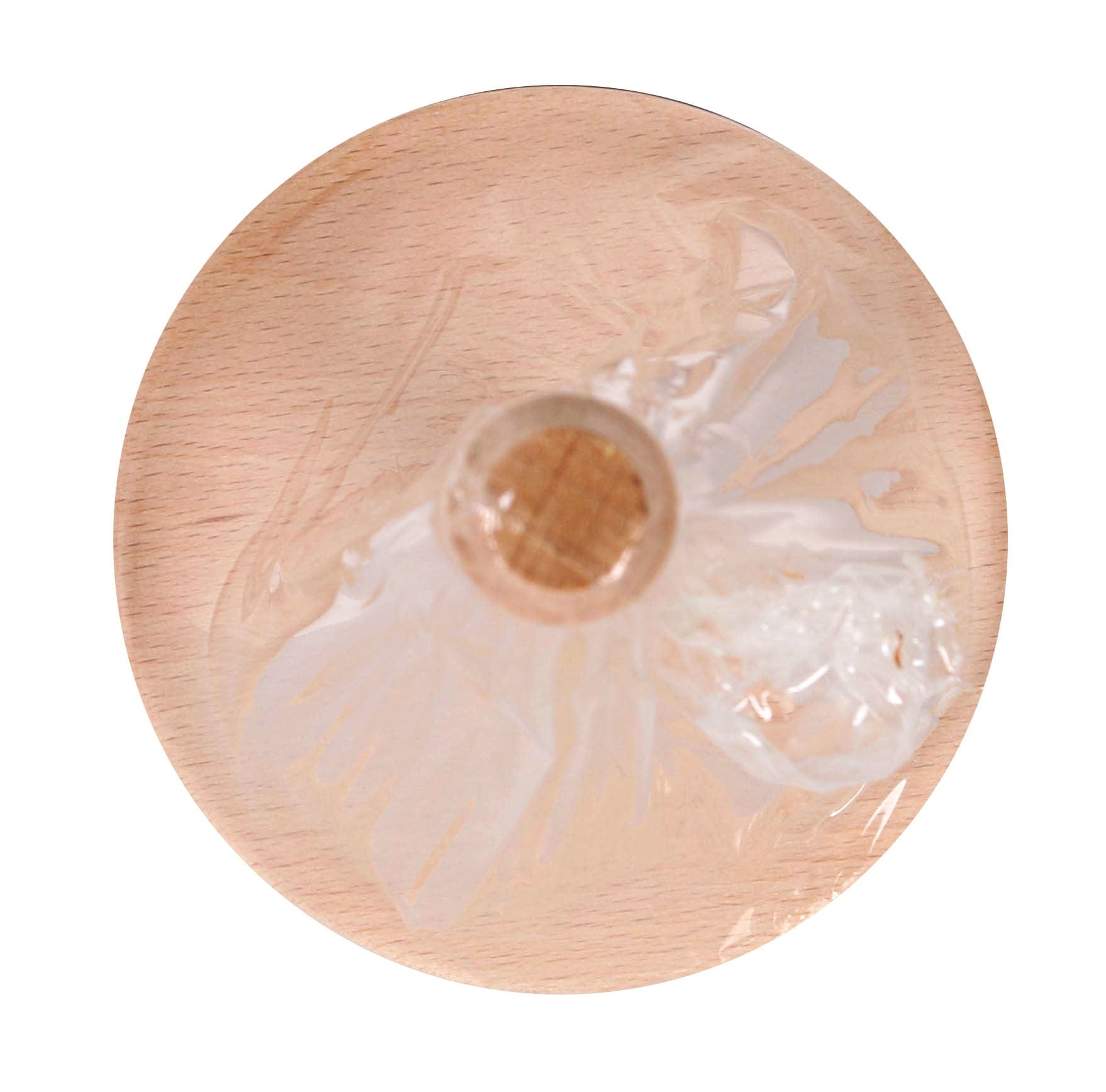 Suport pentru role de bucatarie din bambus, Quttin Natural, Ø13xH32 cm (2)