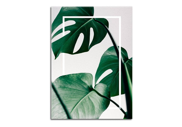 BFSummer Tablou Sticla Glasspik Monstera, 70x100 cm-70 x 100 cm