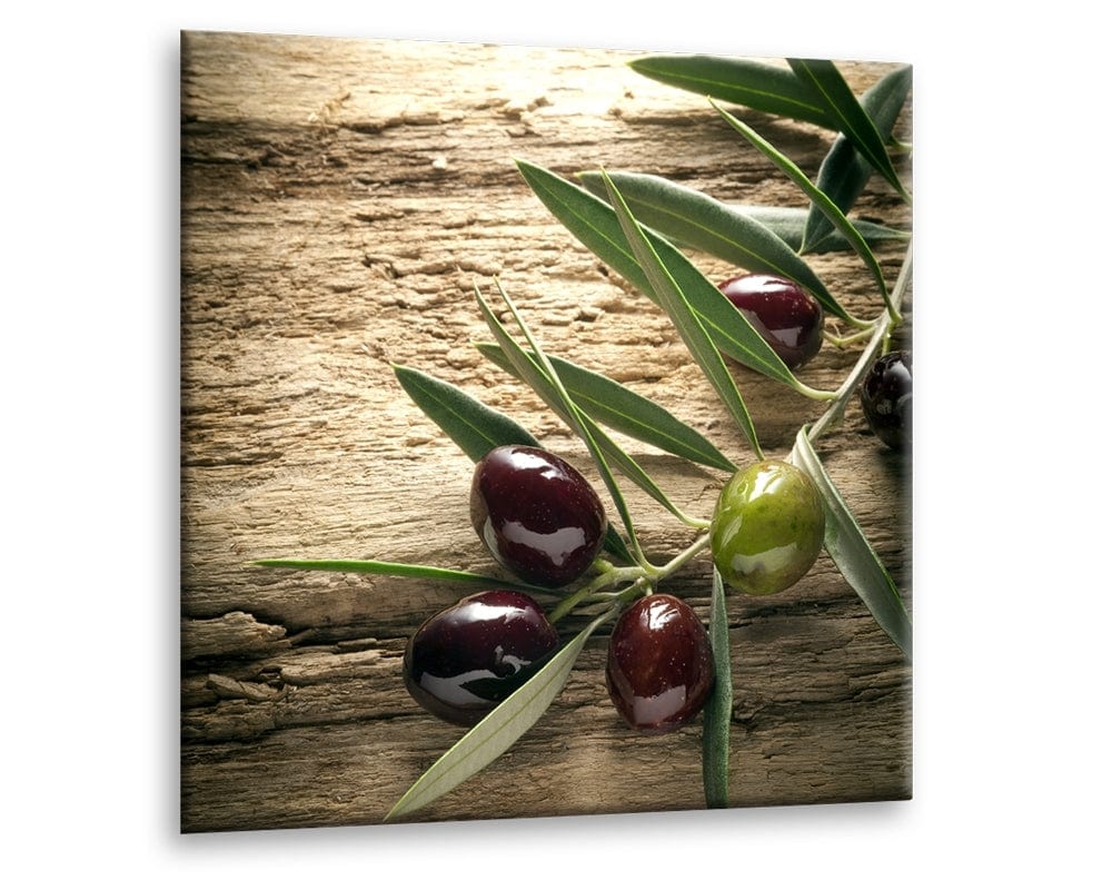 BFSummer Tablou Sticla Glasspik Olives 4, 30x30 cm-30 x 30 cm