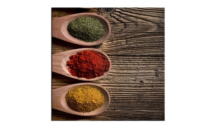 BFSummer Tablou Sticla Glasspik Spice 3C, 20x20 cm