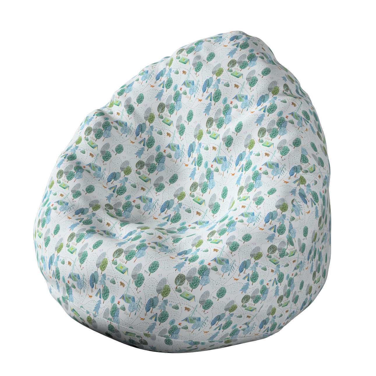 Taburet pentru copii, tapitat cu stofa, Magic Camp Multicolor, l60xA60xH105 cm