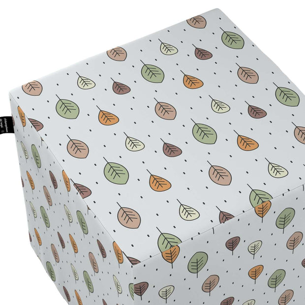 Taburet pentru copii, tapitat cu stofa, Magic Trees Multicolor, l40xA40xH40 cm (1)