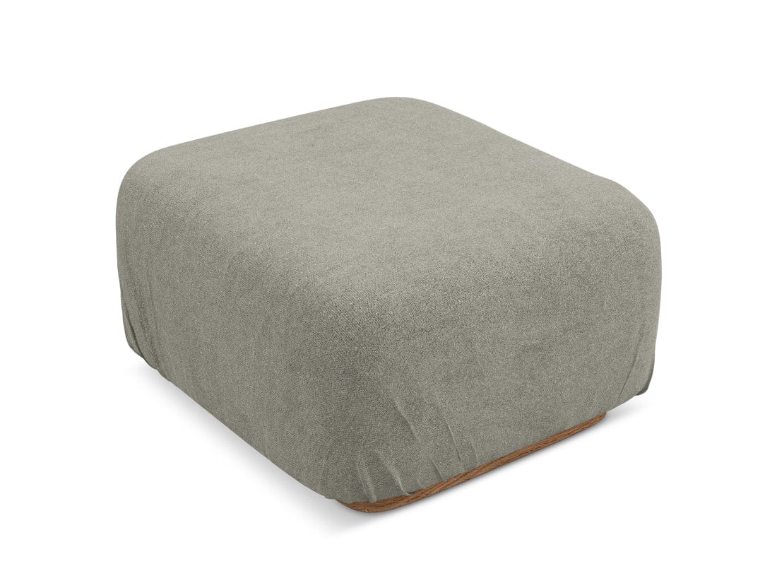 Makamii Taburet tapitat cu stofa, Ailani C14 Cappuccino / Natural, l95xA83xH41 cm