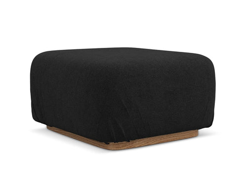 Makamii Taburet tapitat cu stofa, Ailani C21 Antracit / Natural, l95xA83xH41 cm