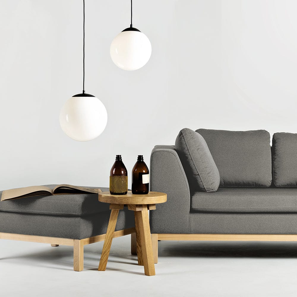 Taburet tapitat cu stofa, Ambient Wood Gri, l70xA70xH46 cm (1)