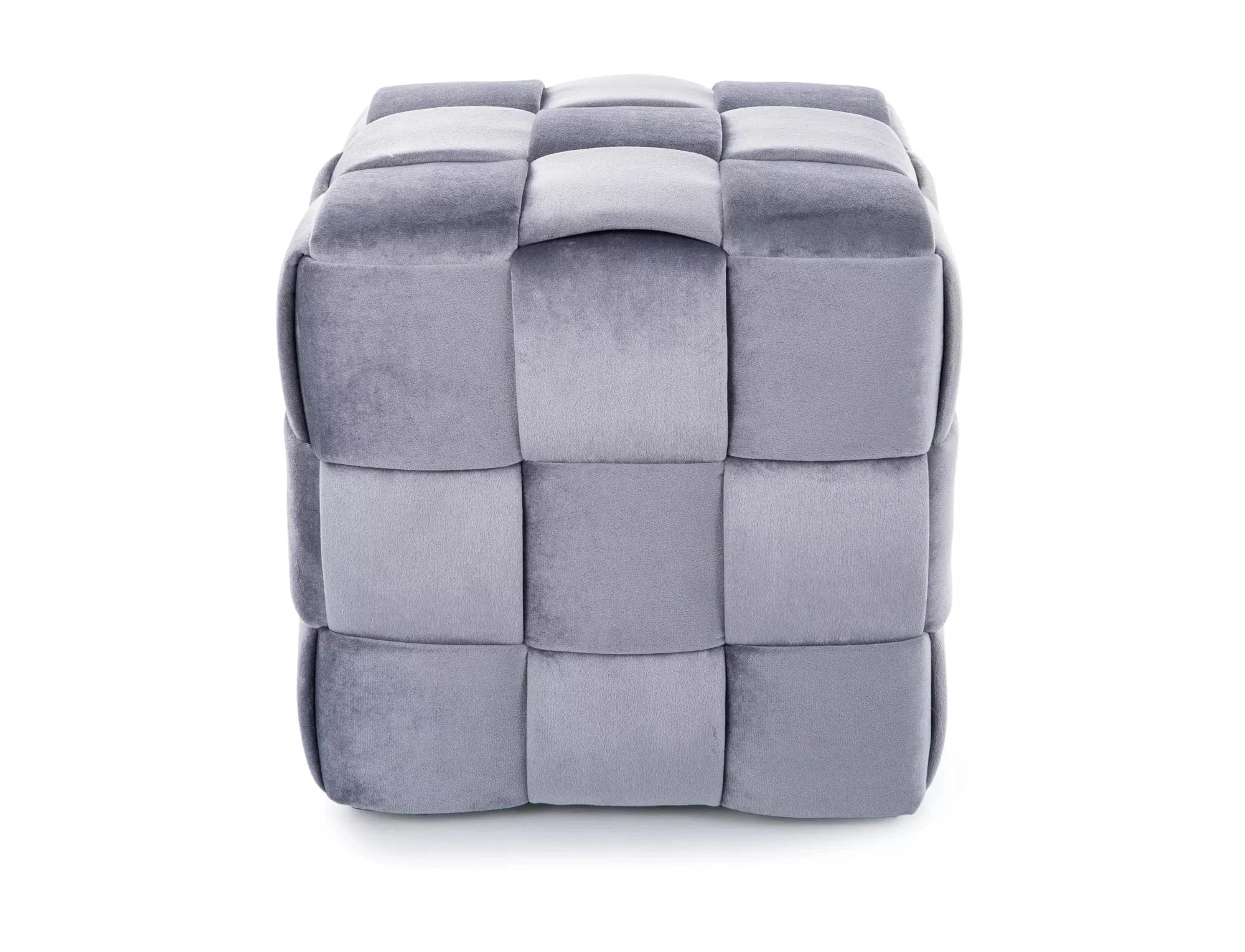 Signal Taburet tapitat cu stofa, Cales Velvet Gri, l42xA42xH42 cm