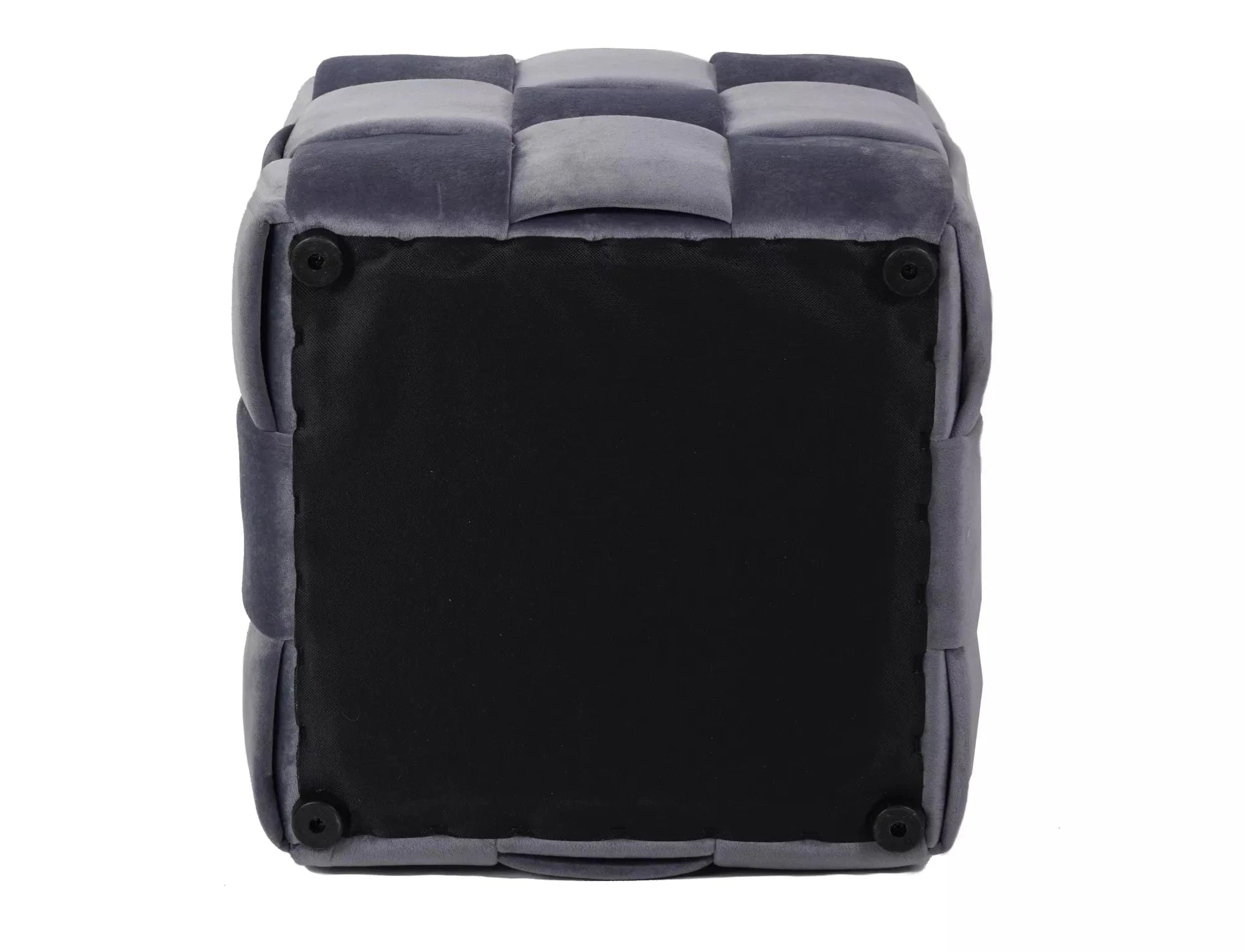 Signal Taburet tapitat cu stofa, Cales Velvet Gri, l42xA42xH42 cm