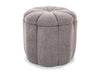 Signal Taburet tapitat cu stofa, cu spatiu de depozitare, Tupis Velvet Gri, Ø45xH40 cm