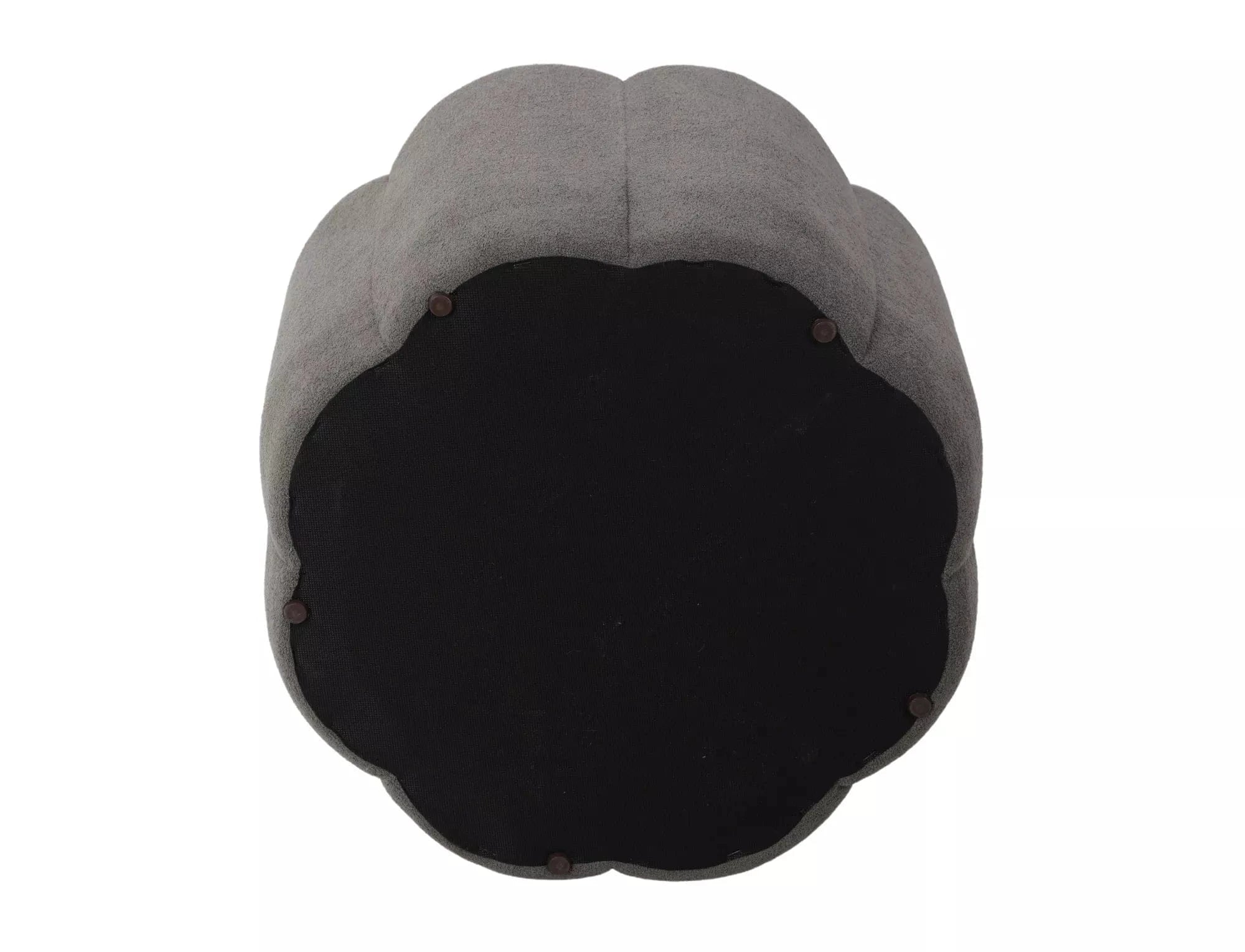 Signal Taburet tapitat cu stofa, cu spatiu de depozitare, Tupis Velvet Gri, Ø45xH40 cm