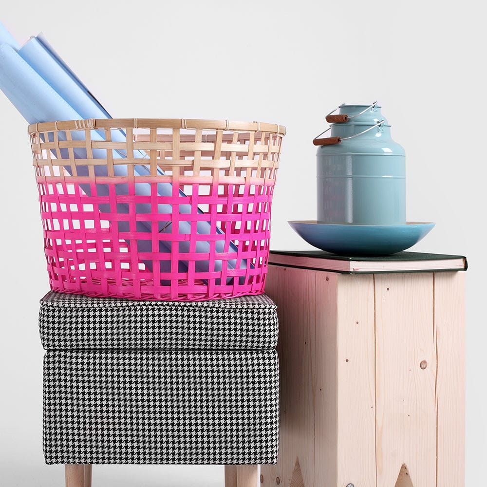 Taburet tapitat cu stofa, Edi Multicolor, l40xA40xH50 cm (1)