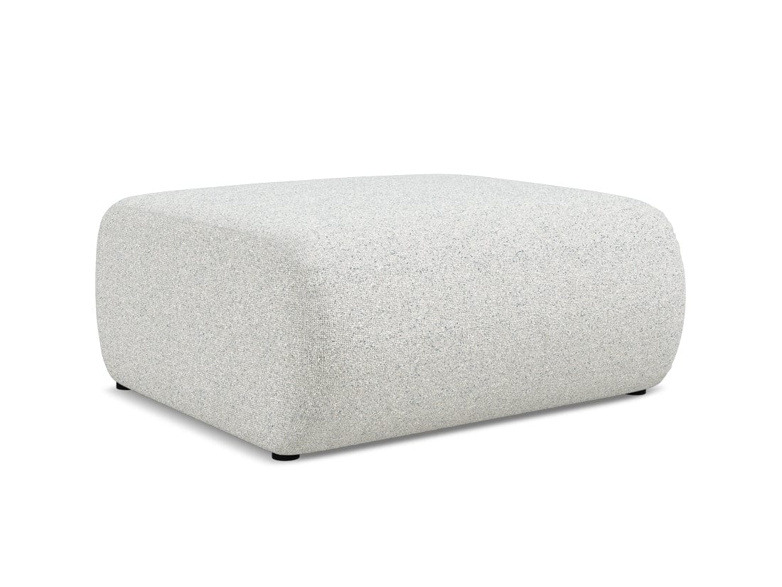 Makamii Taburet tapitat cu stofa, Ekahi C1 Bej / Negru, l94xA89xH40 cm