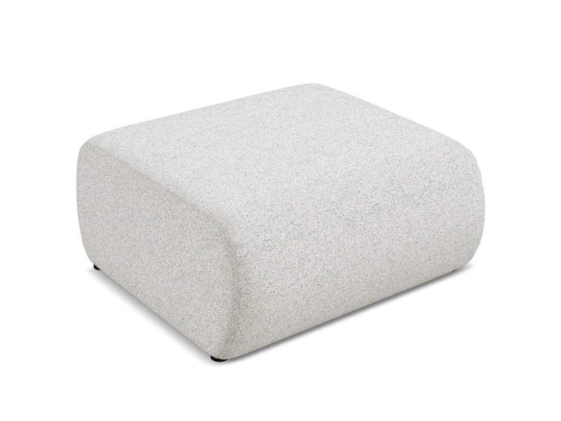 Makamii Taburet tapitat cu stofa, Ekahi C1 Bej / Negru, l94xA89xH40 cm