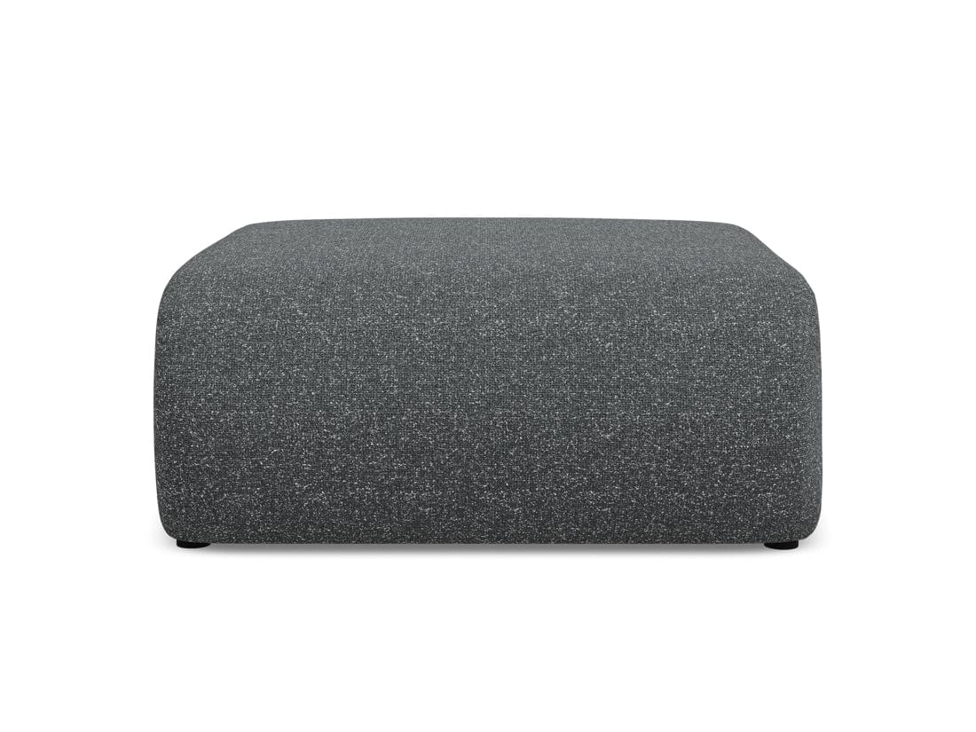 Makamii Taburet tapitat cu stofa, Ekahi C14 Grafit / Negru, l94xA89xH40 cm